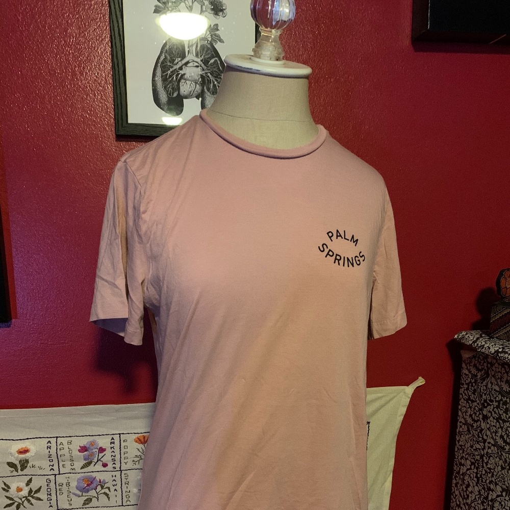 Palm Springs Size S Light Pink Tee